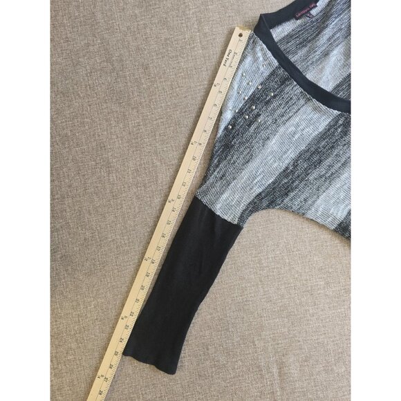 Material Cardigan Sweater Womens M Striped - Picture 7 of 15